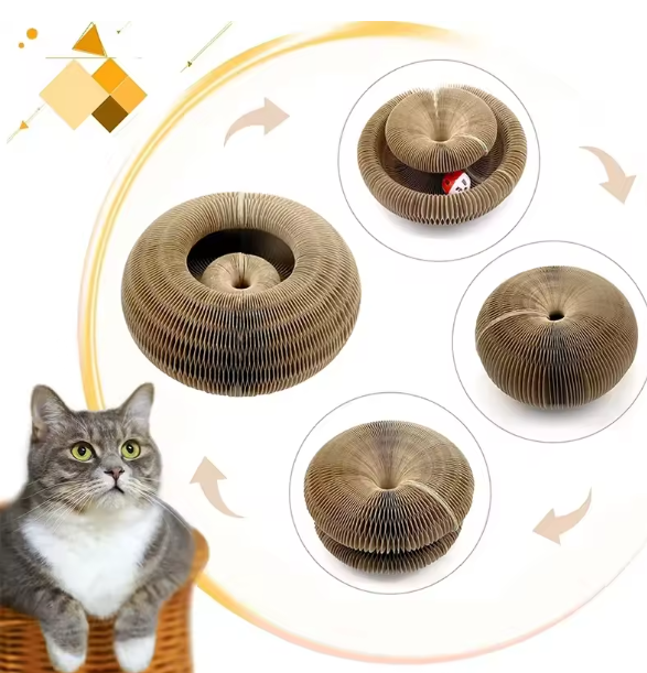 Griffoir pour chat avec balle interactive