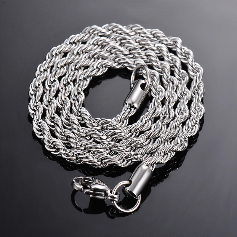 Versatile Unisex Silver Necklace