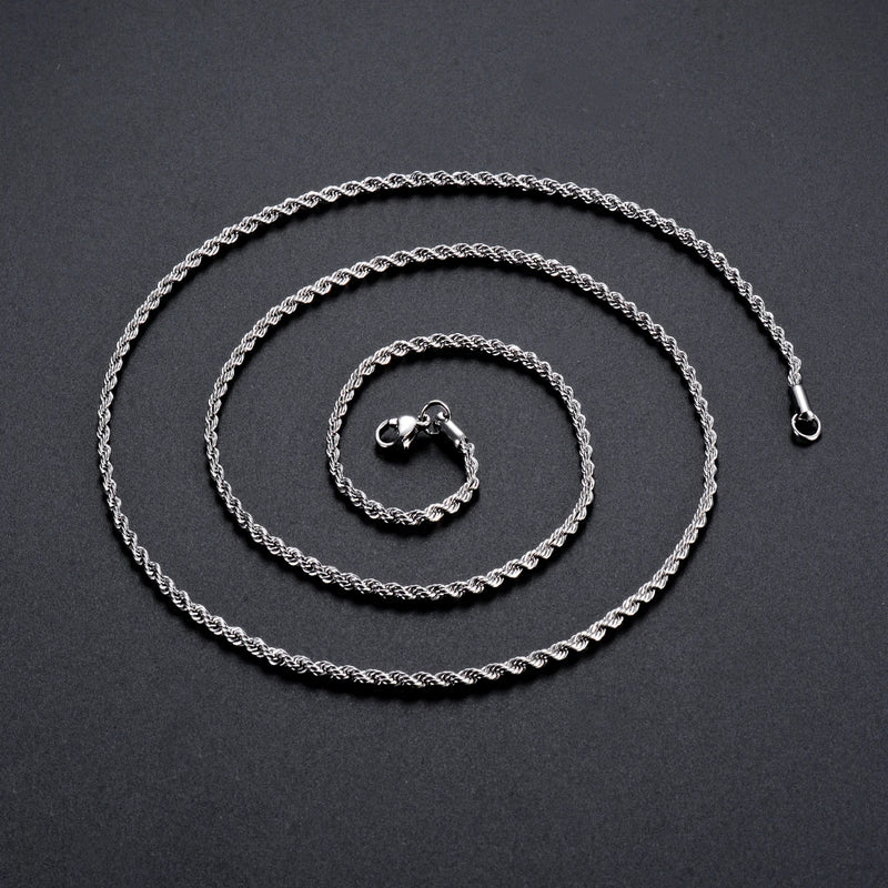 Versatile Unisex Silver Necklace