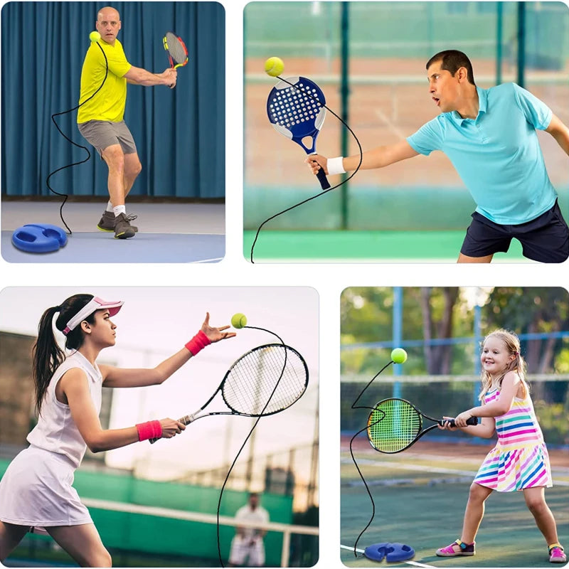 Tragbarer Tennistrainer mit Ball und Ständer