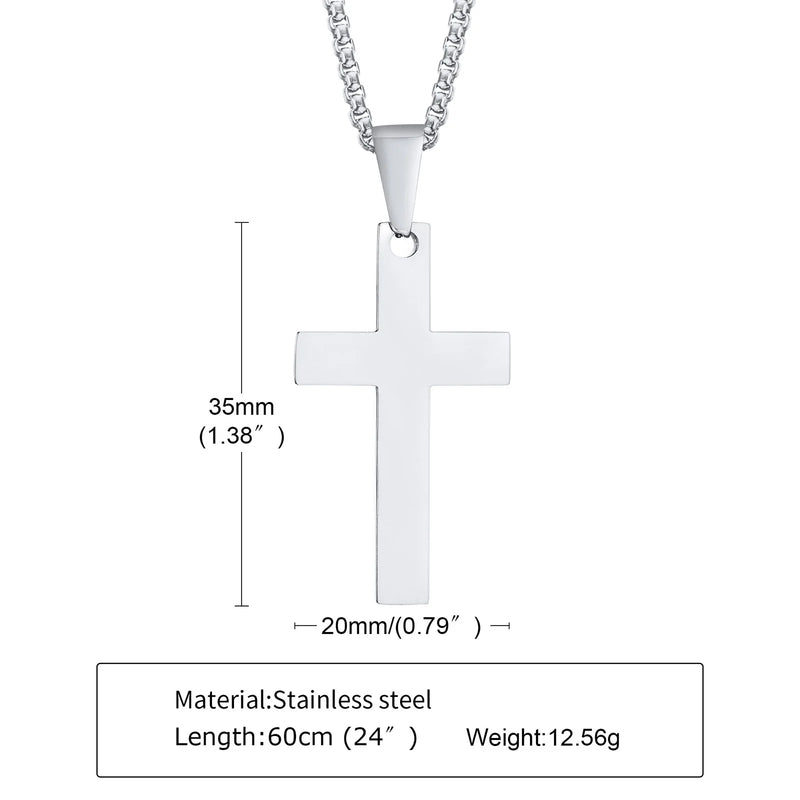 Edelstahl Kreuz Halskette