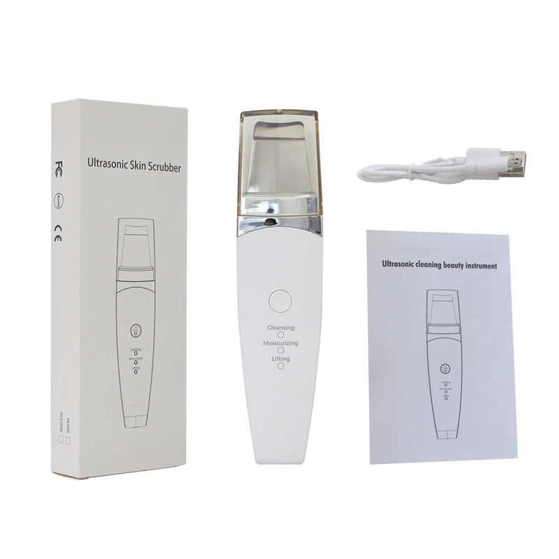 Ultrasonic exfoliator for deep cleansing and blackhead removal